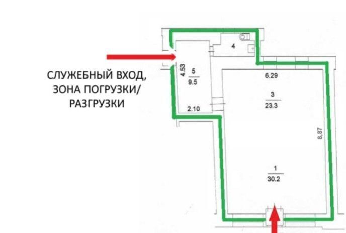 торговое помещение г Москва метро Курская Бауманка ул Старая Басманная 6с/3 фото 3