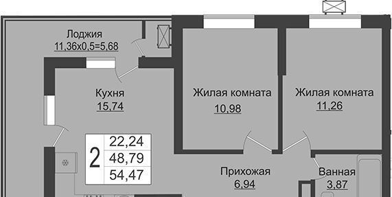 квартира г Краснодар р-н Прикубанский ЖК Зелёный театр фото 7