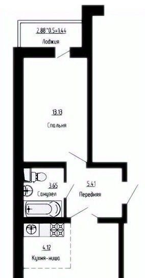 квартира г Краснодар п Пригородный ЖК «Фруктовый Сад» 4 муниципальное образование, сад фото 2