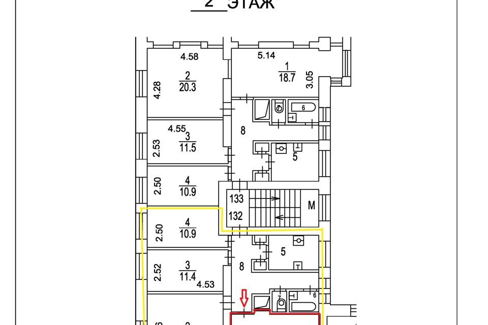 комната г Москва ул Авиамоторная 28/4 Юго-Восточный административный округ фото 9