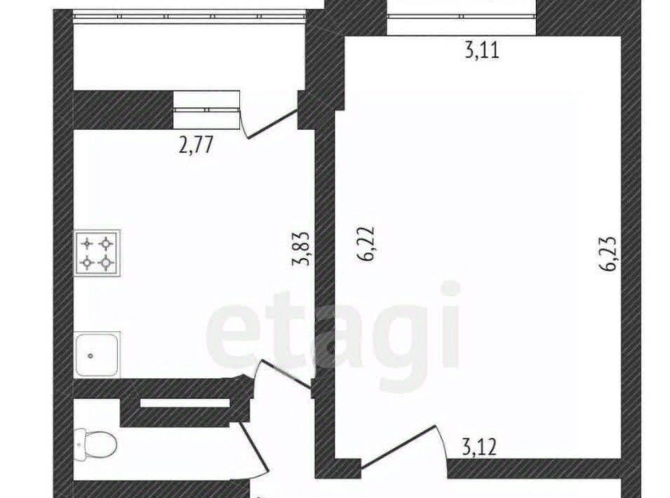 квартира г Санкт-Петербург метро Ладожская ул Ворошилова 25к/1 фото 20