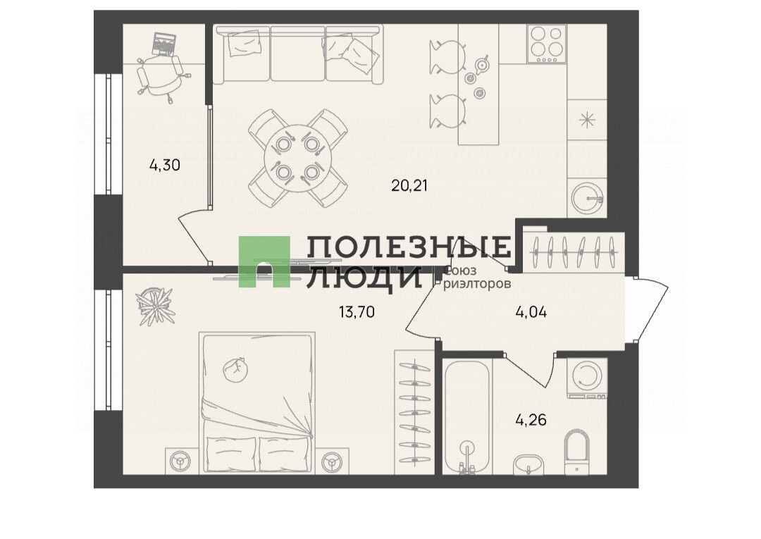 квартира г Пенза ул 65-летия Победы 24 квартал Upgrade к 1 фото 7