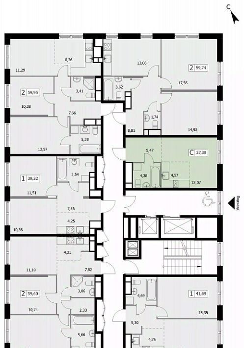 квартира г Москва метро Бульвар Рокоссовского ул 3-я Гражданская 35к/2 ЖК Селф муниципальный округ Богородское фото 1