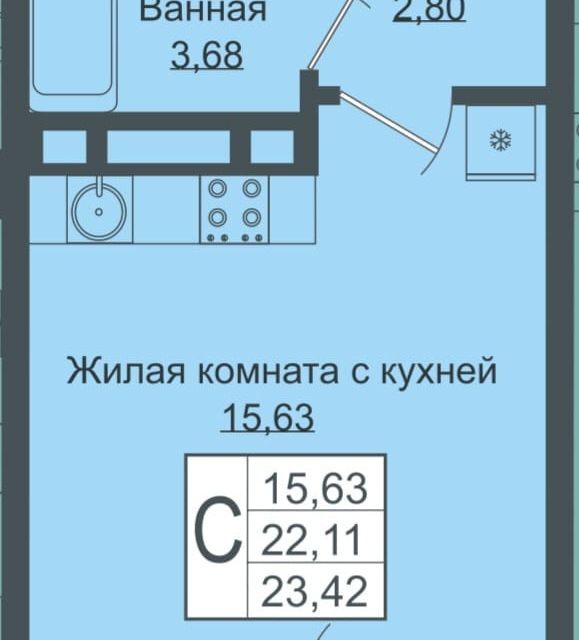 квартира г Краснодар р-н Прикубанский ул Западный Обход 39/1к 6 муниципальное образование Краснодар фото 2