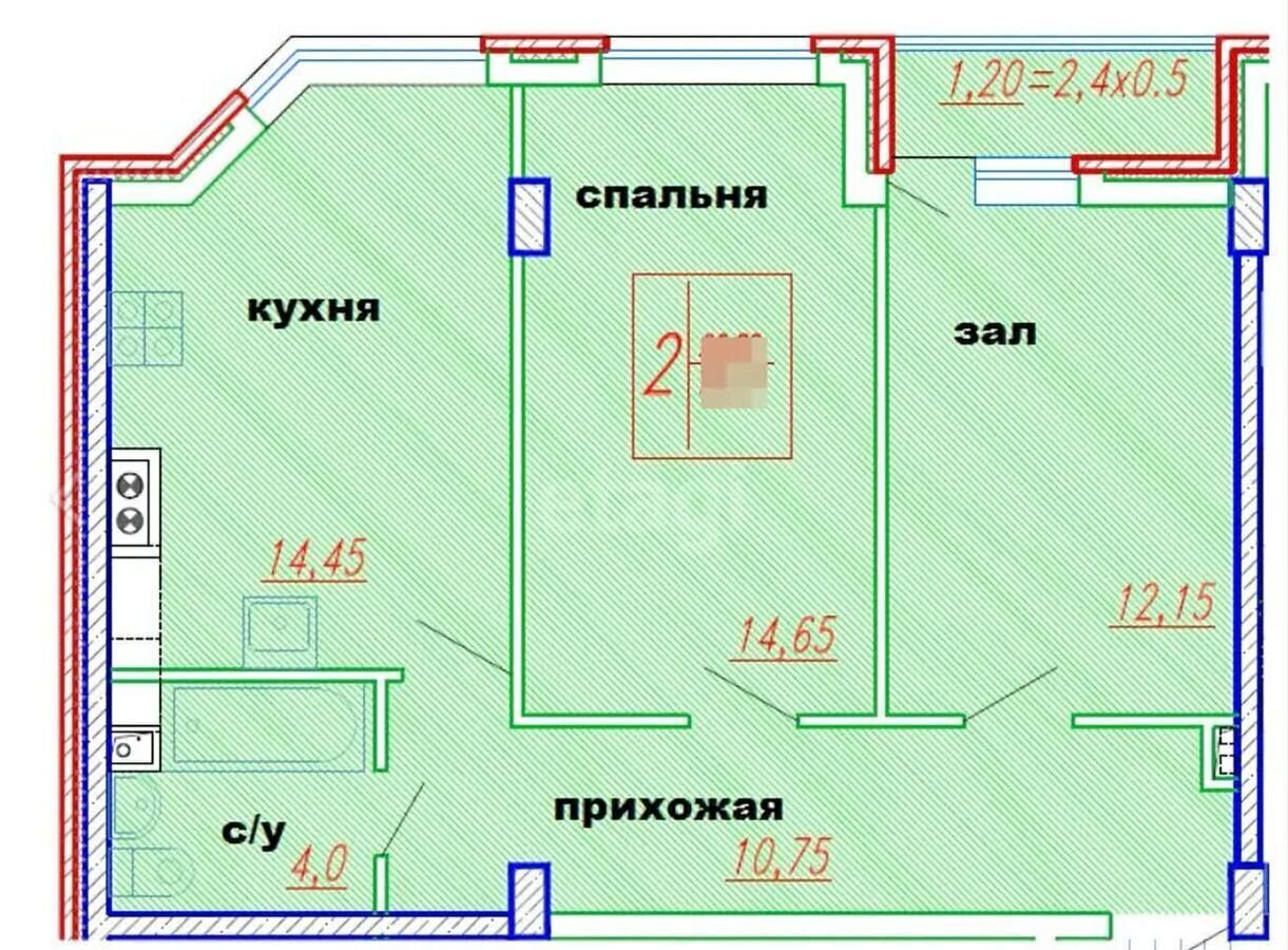 квартира р-н Тахтамукайский пгт Яблоновский ул Шоссейная 63к/7 Яблоновское городское поселение фото 1