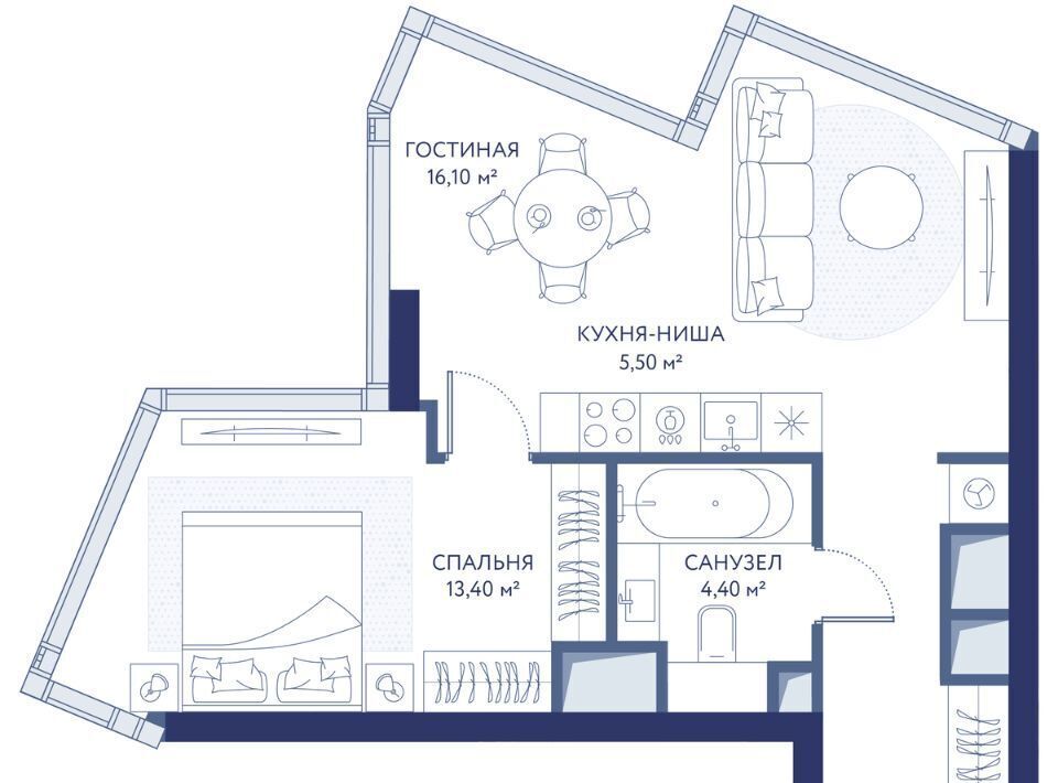 квартира г Москва ЗАО ул Потылиха фото 1