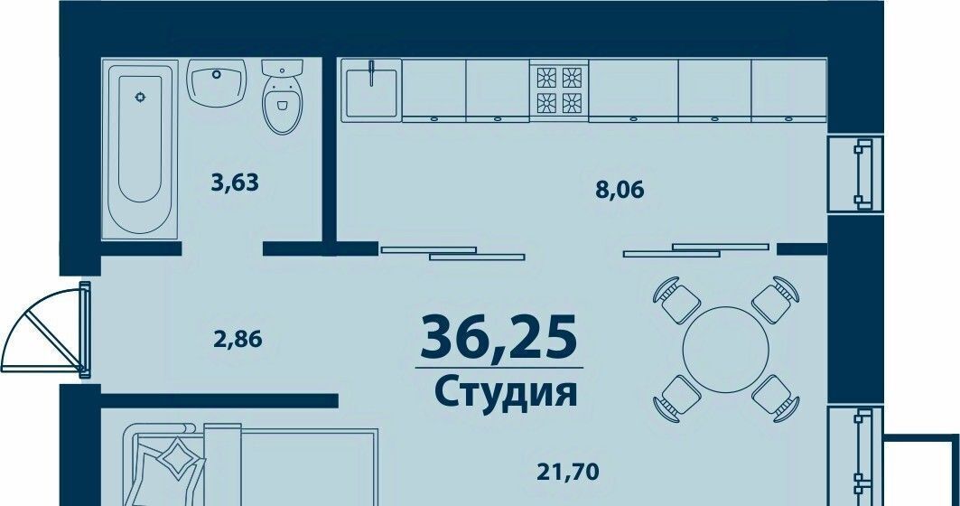 квартира г Уфа д Ветошниково Город Природы жилой комплекс фото 1