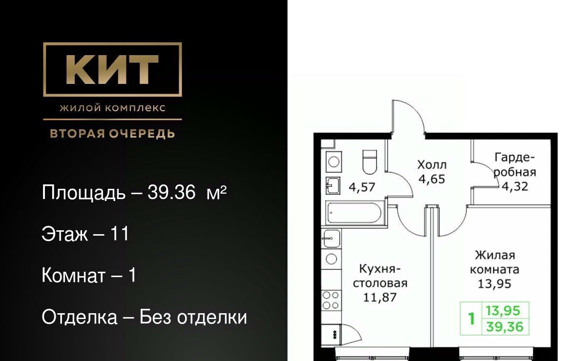 квартира г Мытищи ЖК «КИТ-2» Имени Г. Т. Шитикова мкр, Медведково фото 1