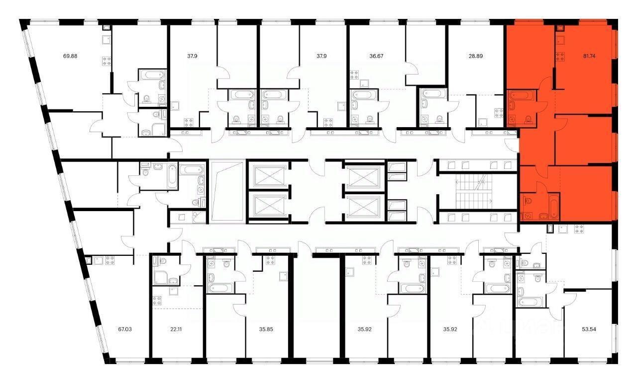 квартира г Москва ЗАО Очаково-Матвеевское ш Очаковское 9/1 Московская область фото 10