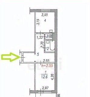 квартира г Новокузнецк р-н Центральный ул Белана 3б фото 14