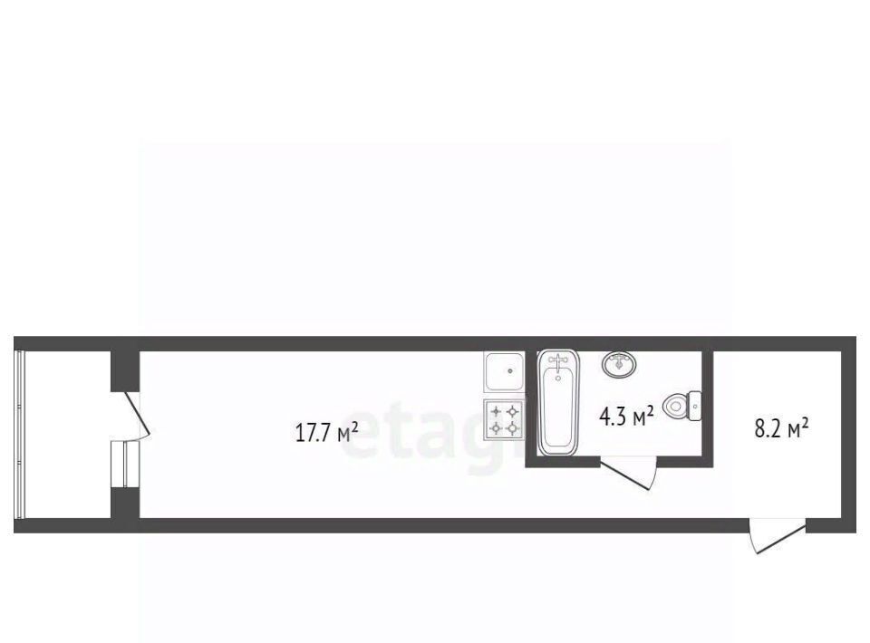 квартира г Красноярск р-н Центральный ул Караульная 39/1 фото 4