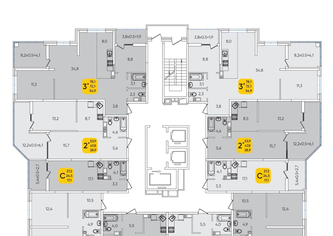 квартира г Краснодар р-н Прикубанский мкр Любимово 10/1 фото 2