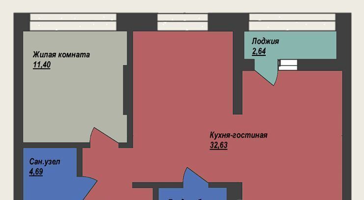 квартира г Ханты-Мансийск ул Объездная 57 фото 1