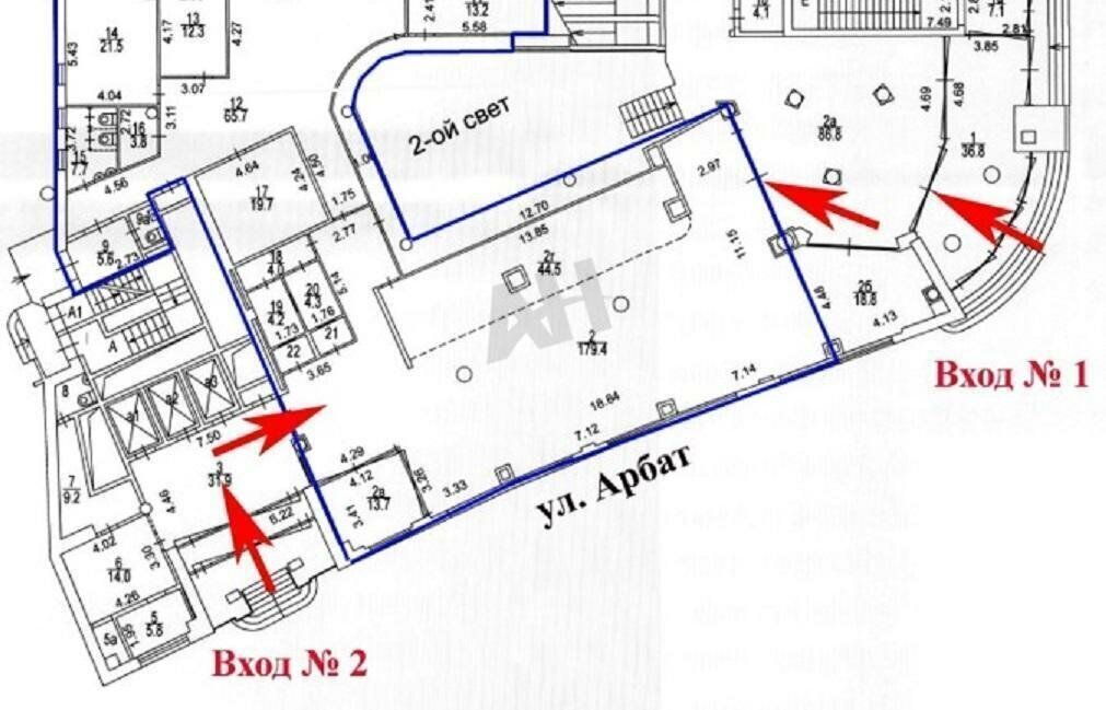 торговое помещение г Москва метро Арбатская ул Арбат 10 фото 1