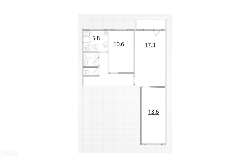 квартира г Омск ул Бородина 46 Омский район фото 3