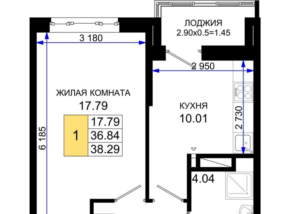 квартира г Ростов-на-Дону р-н Октябрьский пер Нефтекачка ЖК «Октябрь Парк» фото 1