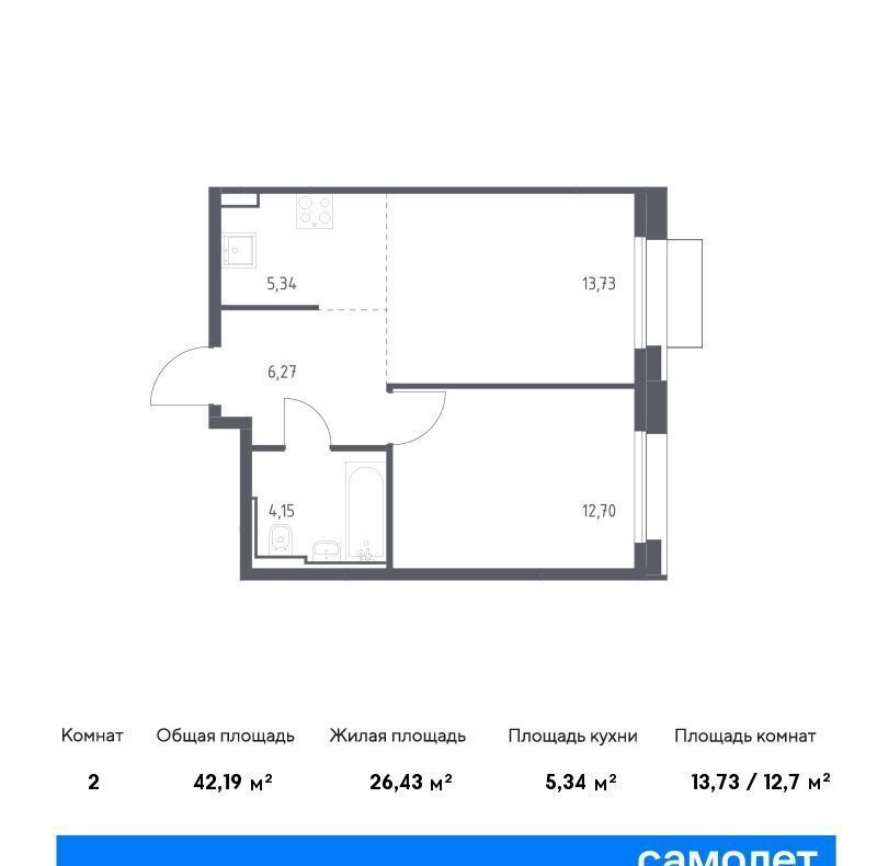 квартира г Москва метро Домодедовская ЖК «Квартал Герцена» муниципальный округ Бирюлёво Восточное фото 1