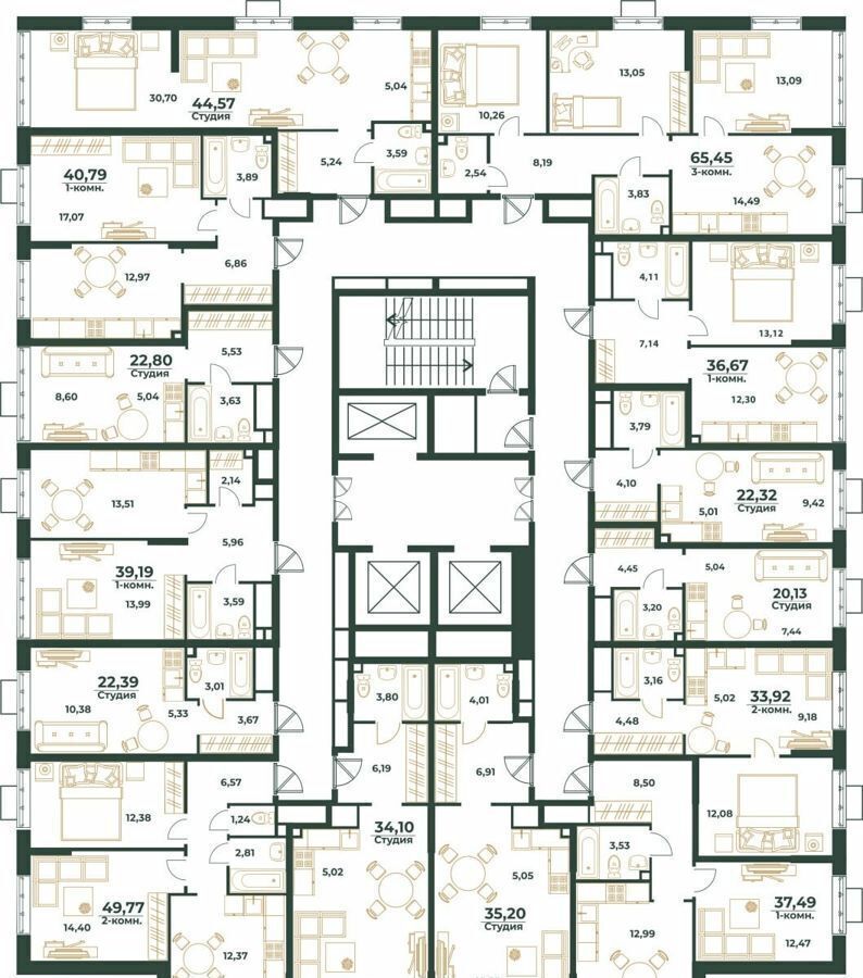 квартира г Хабаровск р-н Индустриальный ЖК «Южный квартал» фото 3