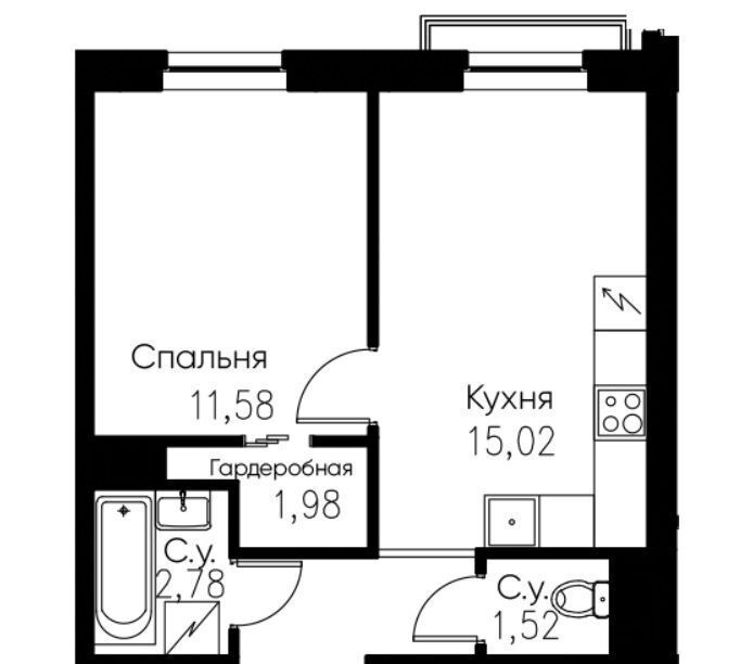 квартира г Санкт-Петербург метро Электросила ул Благодатная 50 фото 2