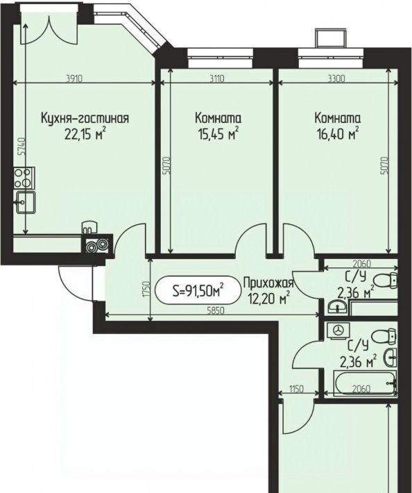 квартира городской округ Дмитровский с Озерецкое КП Мечта Лобня фото 1