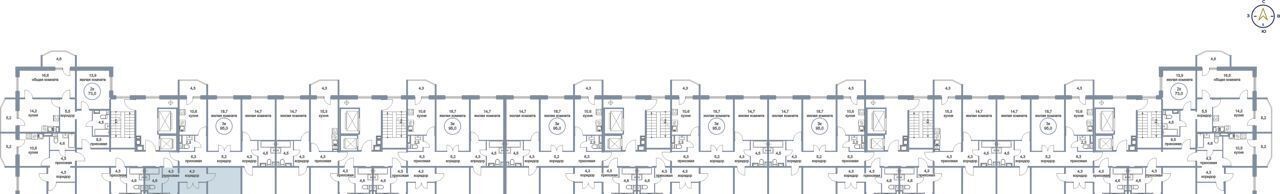 квартира г Сургут р-н Восточный тракт Югорский 54/2 фото 2