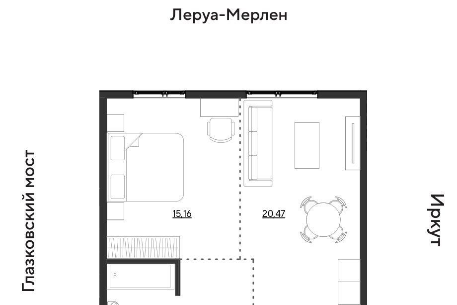 квартира г Иркутск р-н Свердловский ул Набережная Иркута Затон кв-л фото 1