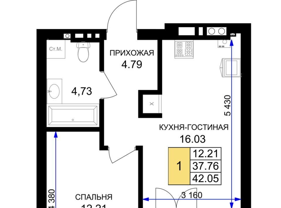 квартира р-н Гурьевский г Гурьевск ЖК «Включи» фото 1