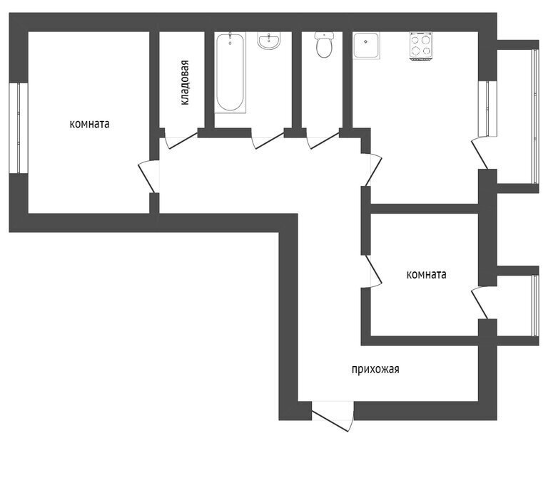 квартира г Ишим б-р Белоусова 40 фото 16