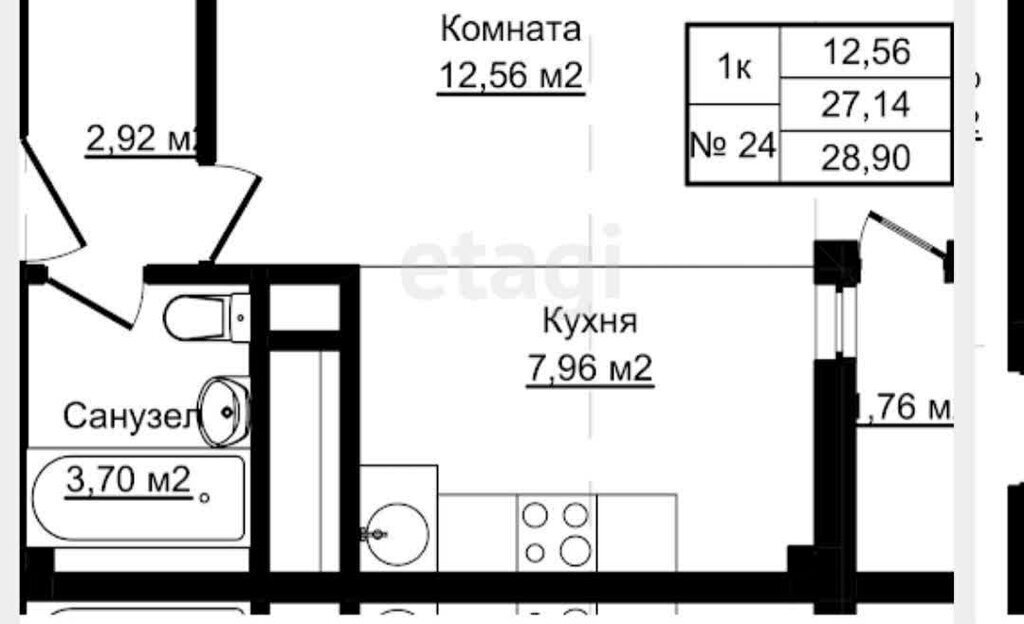 квартира г Сочи с Русская Мамайка р-н Центральный внутригородской ул Пластунская ЖК «Южный парк» фото 1