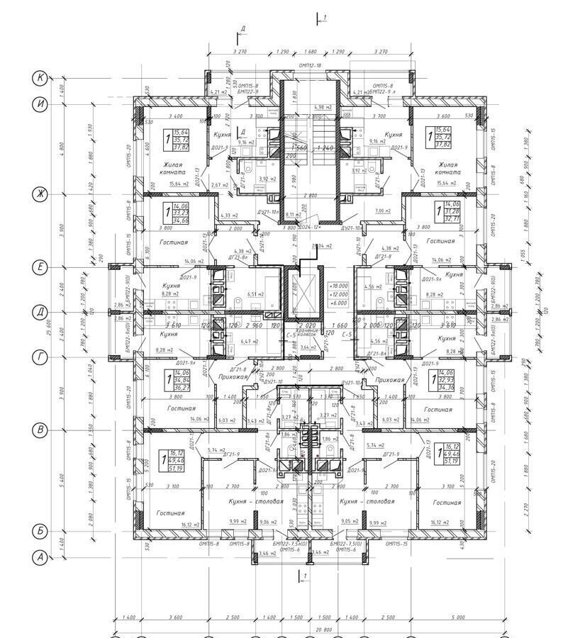 квартира г Калуга р-н Московский ул Азаровская 40 корп. 4 фото 14