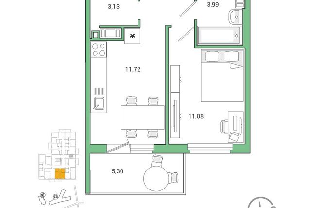 квартира г Гатчина ш Пушкинское 13к/2 фото