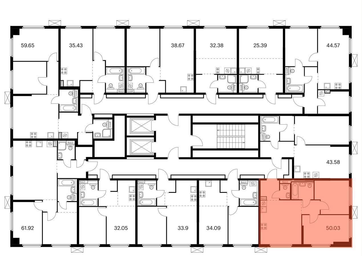 квартира г Москва метро Ховрино ул Ижорская з/у 6/6, корп. 1. 3 фото 2