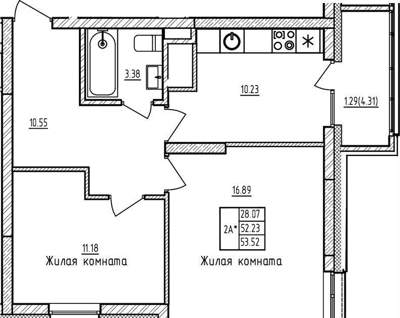 квартира г Казань метро Горки р-н Советский ул Аделя Кутуя 5 фото 1