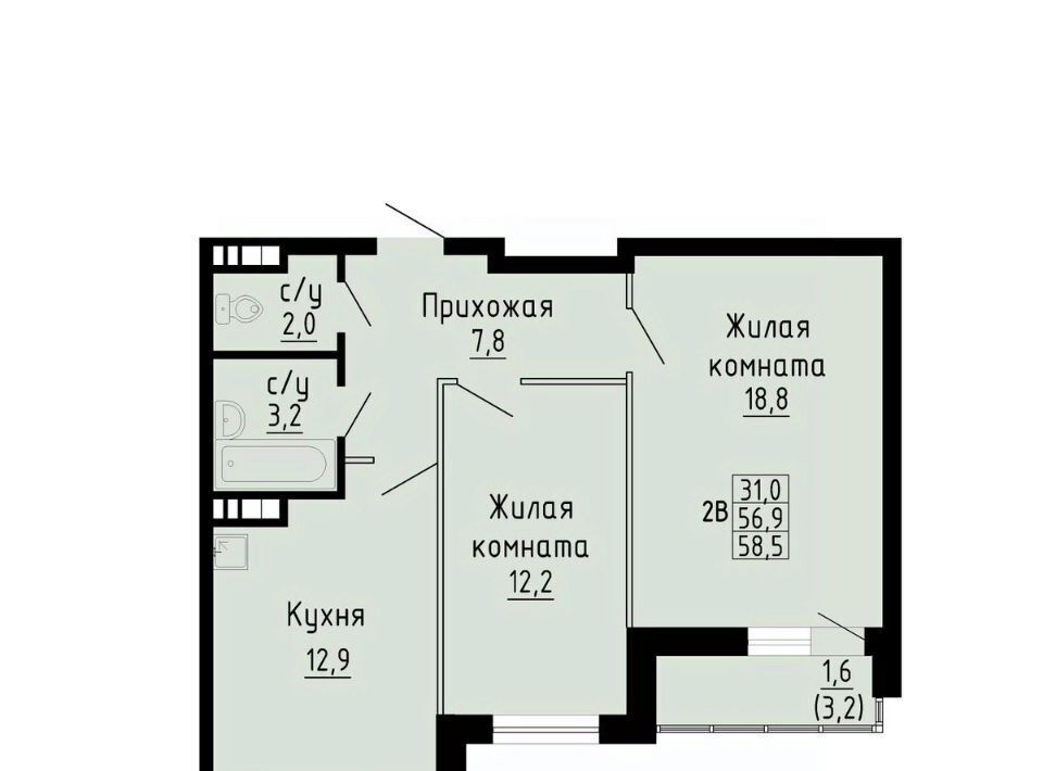 квартира г Новосибирск р-н Кировский Южно-Чемской жилмассив ЖК «Матрешкин двор» Площадь Маркса фото 1