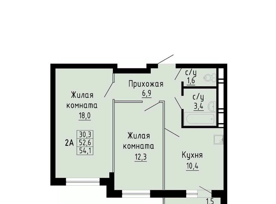 квартира г Новосибирск р-н Кировский Южно-Чемской жилмассив ЖК «Матрешкин двор» Площадь Маркса фото 1