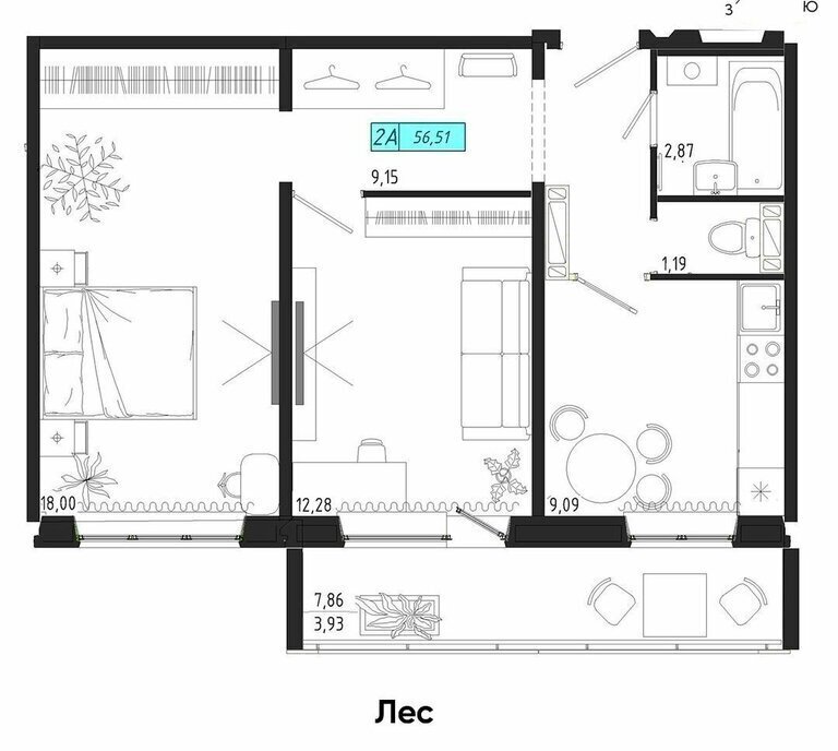 квартира г Томск р-н Октябрьский тракт Иркутский 185б фото 1