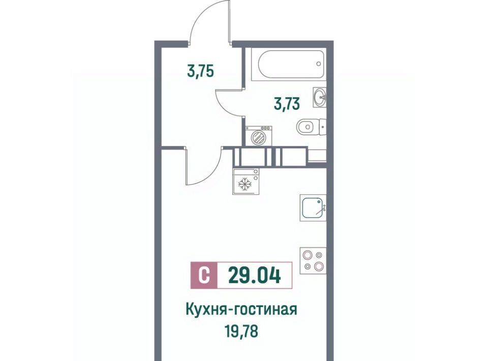 квартира р-н Всеволожский г Мурино пр-кт Ручьевский 1/24 Девяткино фото 1