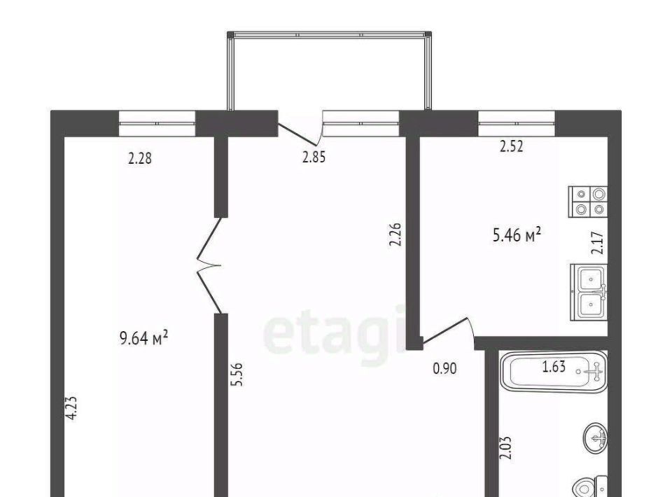 квартира г Тамбов р-н Советский ул Астраханская 1/3 фото 14