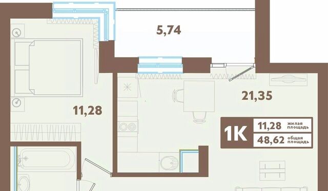 квартира с Горный Щит ЖК «Совушки» 58 Ботаническая ул. Абрикосовая фото