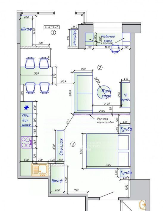 квартира г Ханты-Мансийск ул Строителей 111 ЖК Severin фото 3