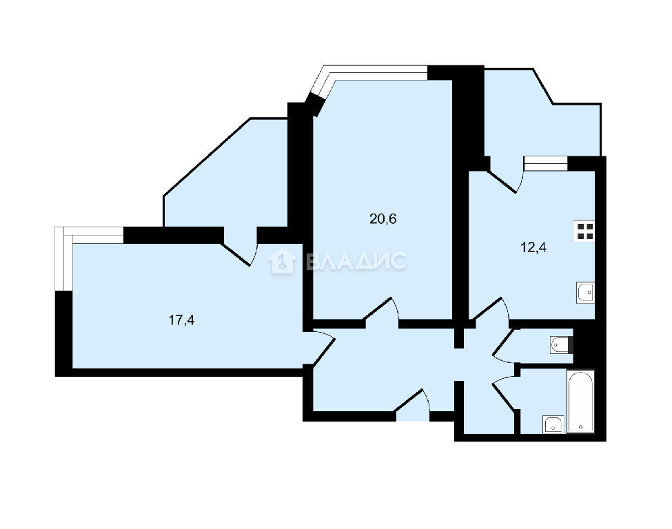 квартира г Москва метро Некрасовка ул Льва Яшина 5к/3 фото 15