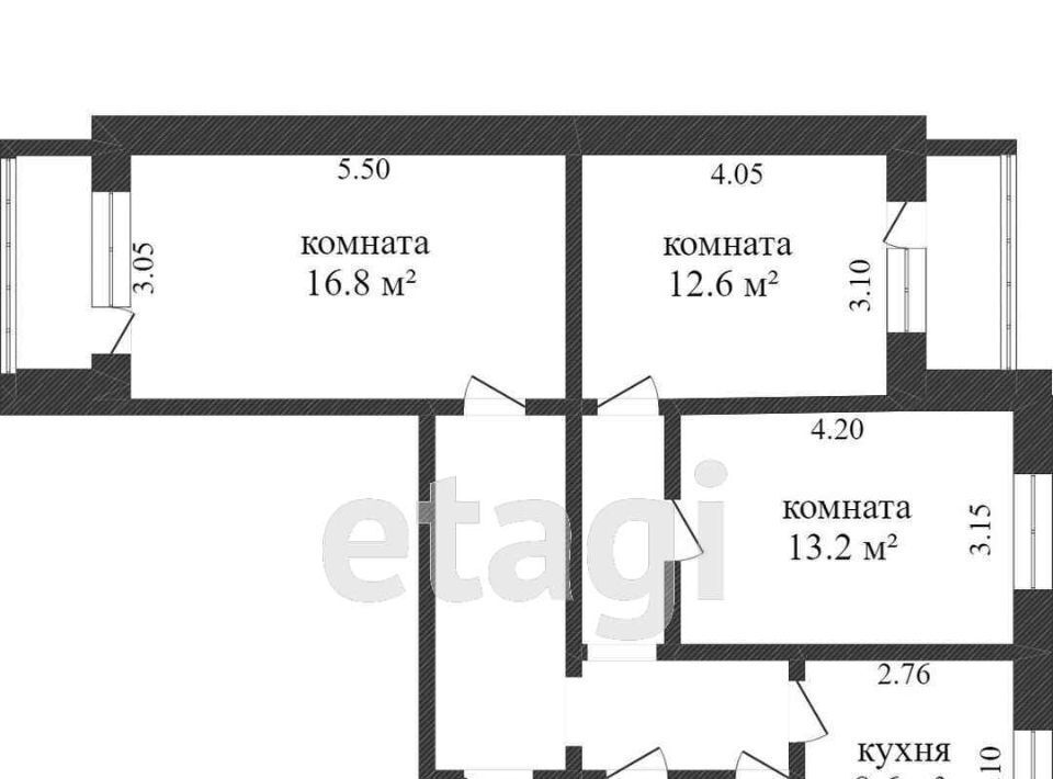 квартира г Белгород Западный б-р Юности 7 фото 20