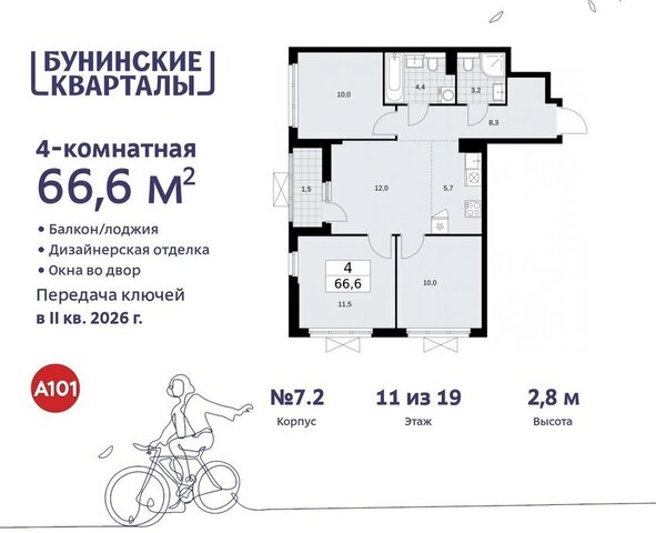 ЖК Бунинские Кварталы 7/1 метро Коммунарка метро Бунинская аллея ТиНАО фото