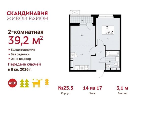 метро Коммунарка ТиНАО жилой комплекс Скандинавия фото