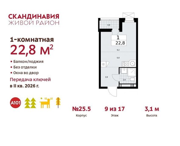 метро Коммунарка ТиНАО жилой комплекс Скандинавия фото