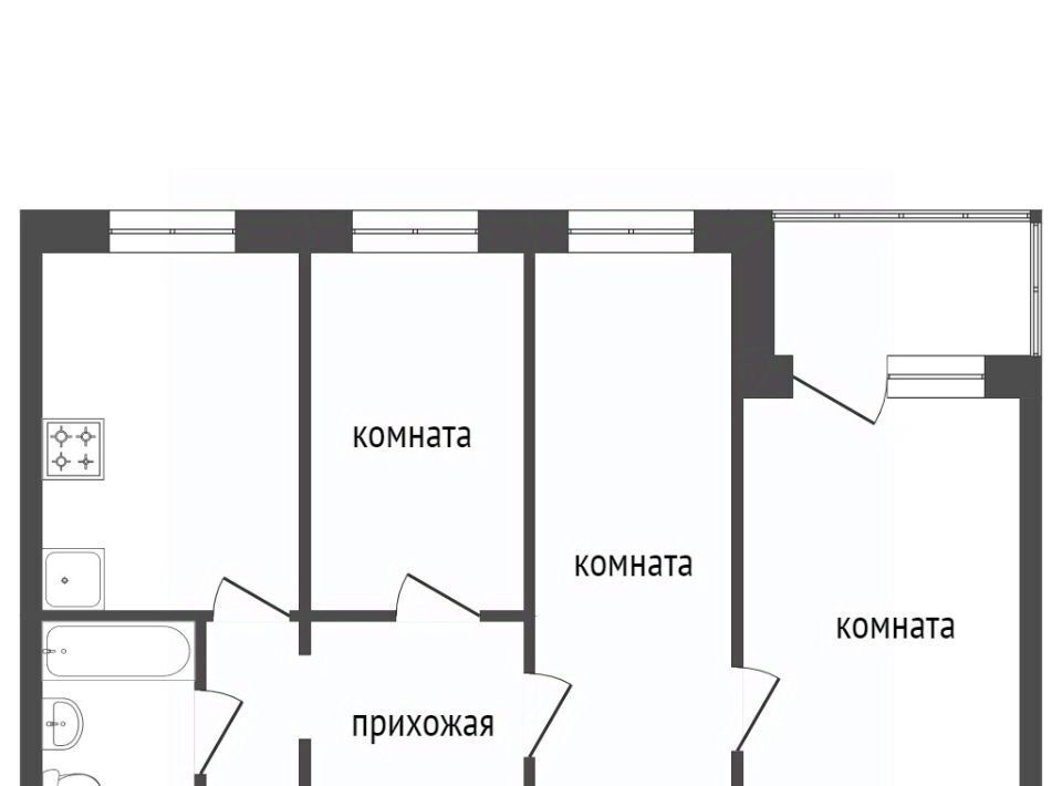 квартира г Красноярск р-н Свердловский пр-кт им.газеты "Красноярский рабочий" 127а фото 17