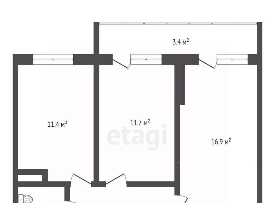 квартира р-н Сургутский г Лянтор мкр 1-й 36/2 фото 30