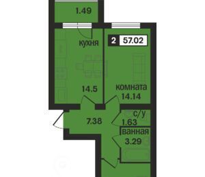 квартира г Муром ул 1-я Новослободская микрорайон «Новая Слобода» фото 1