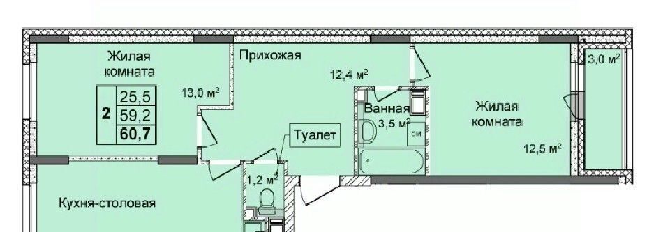 квартира г Нижний Новгород Кооперативный Буревестник Нижний Новгород, кв-л, Дома на Культуре жилой комплекс фото 1