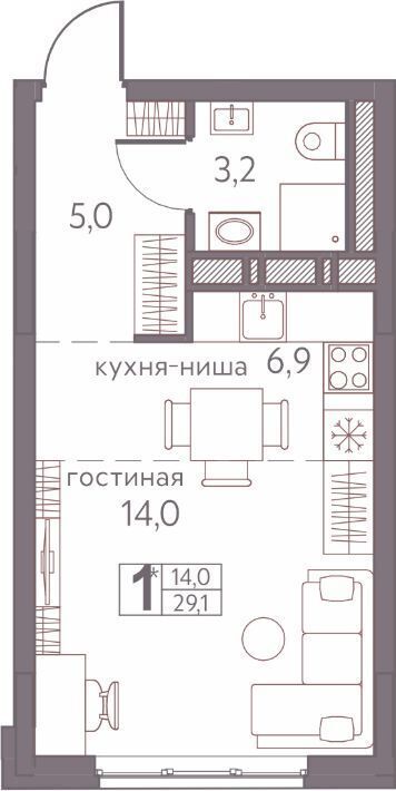 квартира г Пермь р-н Мотовилихинский ул Серебристая 3 фото 1